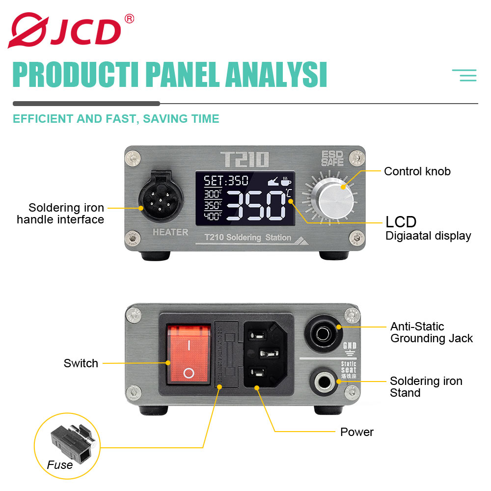 JCD T210 Smart Soldering Stati - огляд і ціна Electronics Repair Tools And Equipment