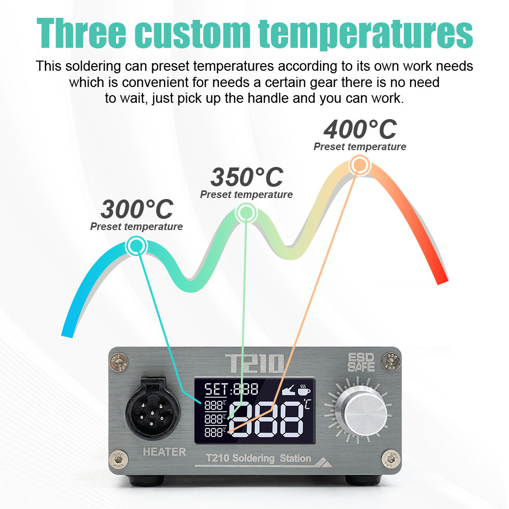 JCD T210 Smart Soldering Stati - огляд і ціна Electronics Repair Tools And Equipment
