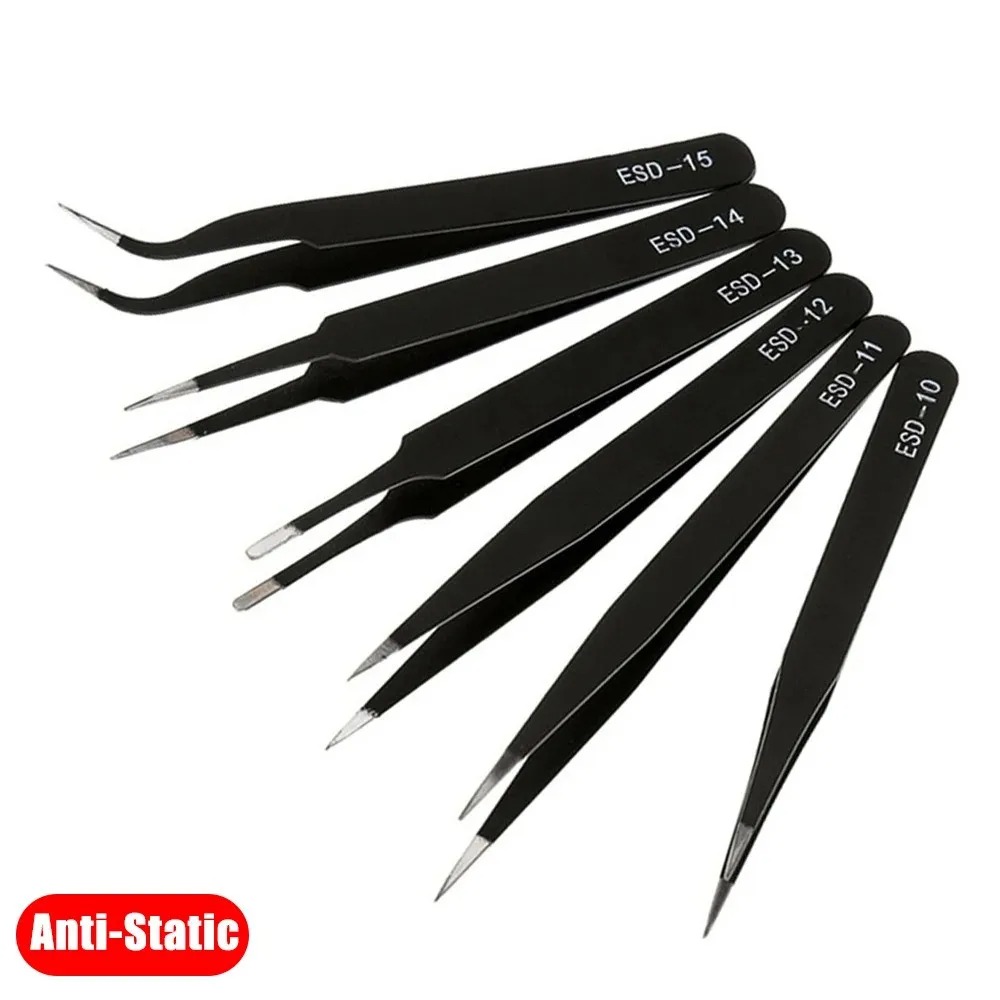 6PCS Precision Tweezers Set ES - огляд і ціна Electronics Repair Tools And Equipment